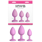 NS Novelties INYA Triple Ace Kit Butt Plugs Set Of 3 Sizes Blush Pink