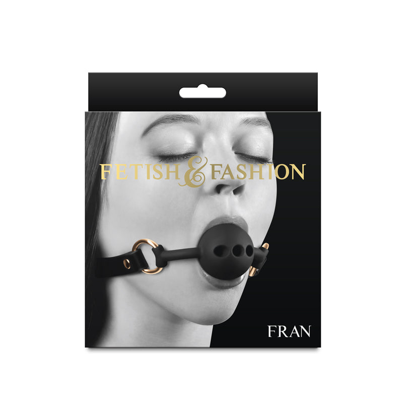 Fetish & Fashion Fran Breathable Mouth Restraint Black NS Novelties