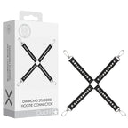 OUCH! Diamond Studded Hogtie Restraint Black Shots Toys
