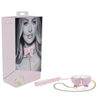 OUCH! Paris Collection Collar With Leash Restraint Pink Shots Toys