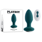 Playboy Pleasure SPINNING TAIL TEASER USB Rechargeable Vibrating & Rotating Butt Plug With Wireless Remote Playboy Pleasure