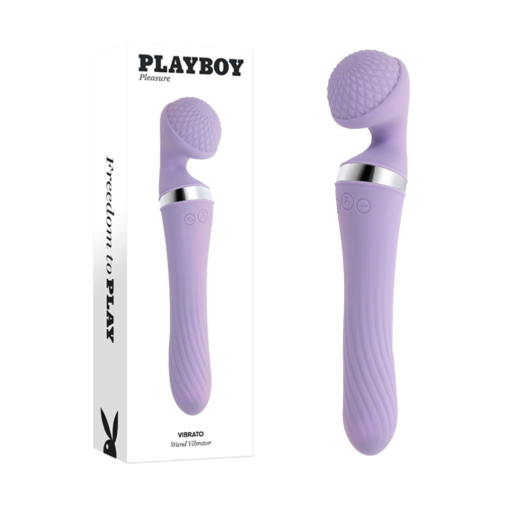 Playboy Pleasure VIBRATO USB Rechargeable Massage Wand 24cm Playboy Pleasure