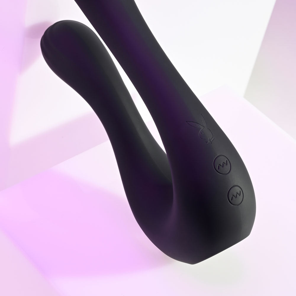 Playboy Pleasure THE SWAN USB Rechargeable Dual Ended Vibrator Playboy Pleasure
