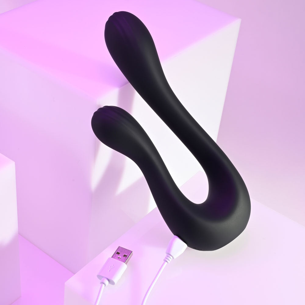 Playboy Pleasure THE SWAN USB Rechargeable Dual Ended Vibrator Playboy Pleasure