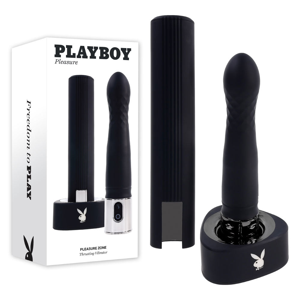 Playboy Pleasure PLEASURE ZONE Rechargeable Vibrator With USB Charging Dock Playboy Pleasure
