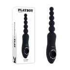 Playboy Pleasure LET IT BEAD USB Rechargeable Vibrating Anal Beads With Clitoral Suction Playboy Pleasure