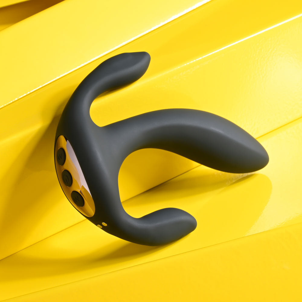 Playboy Pleasure TRIPLE THREAT USB Rechargeable Triple Probe Vibrator Playboy Pleasure