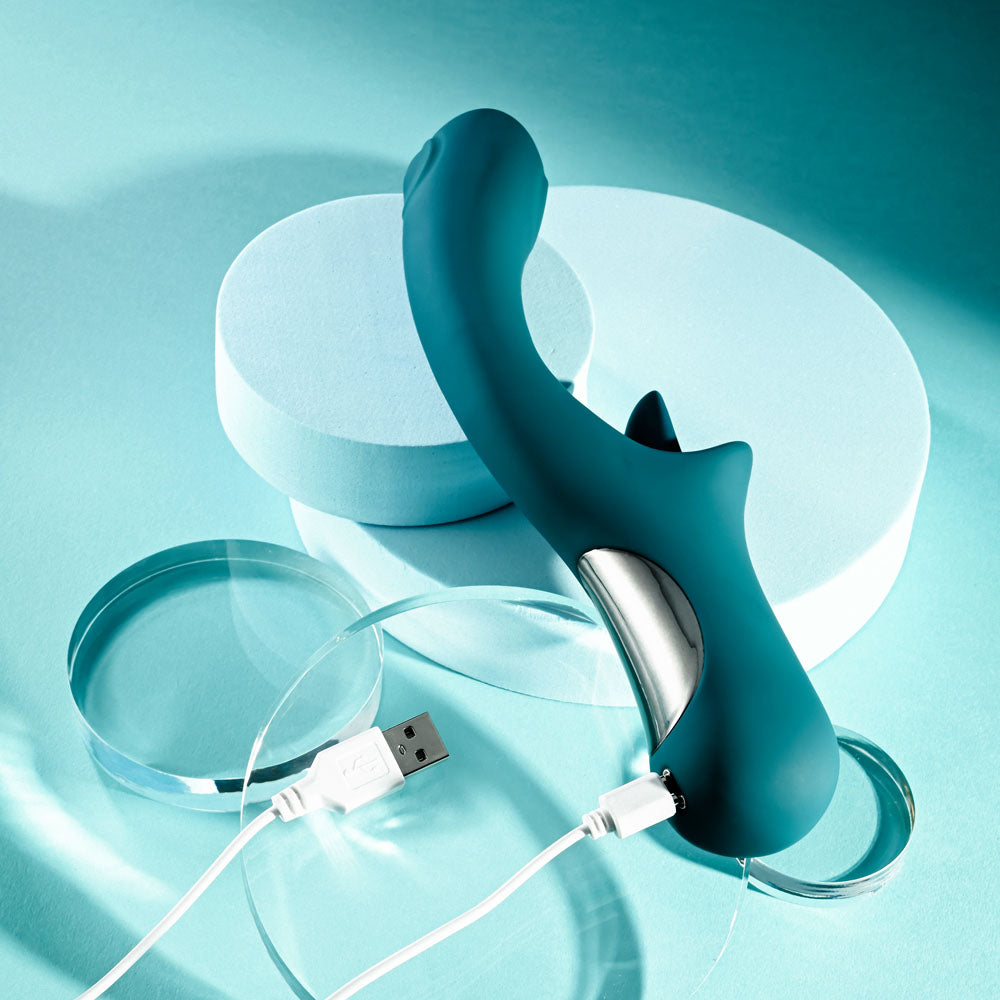 Playboy Pleasure HARMONY USB Rechargeable Vibrator With Clitoral Flicker Playboy Pleasure