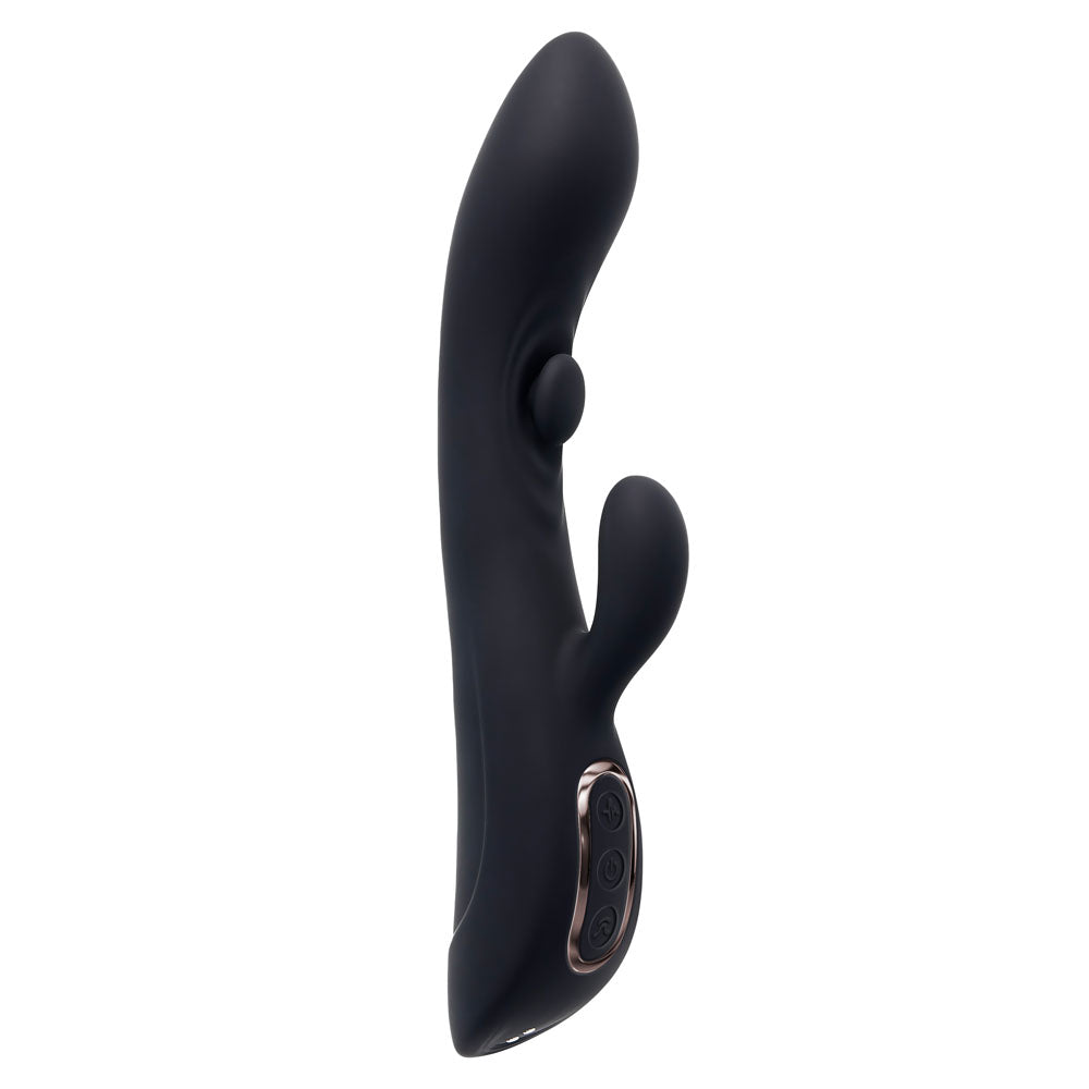 Playboy Pleasure THATS THE SPOT USB Rechargeable Rabbit Vibrator With GSpot Tapper Playboy Pleasure