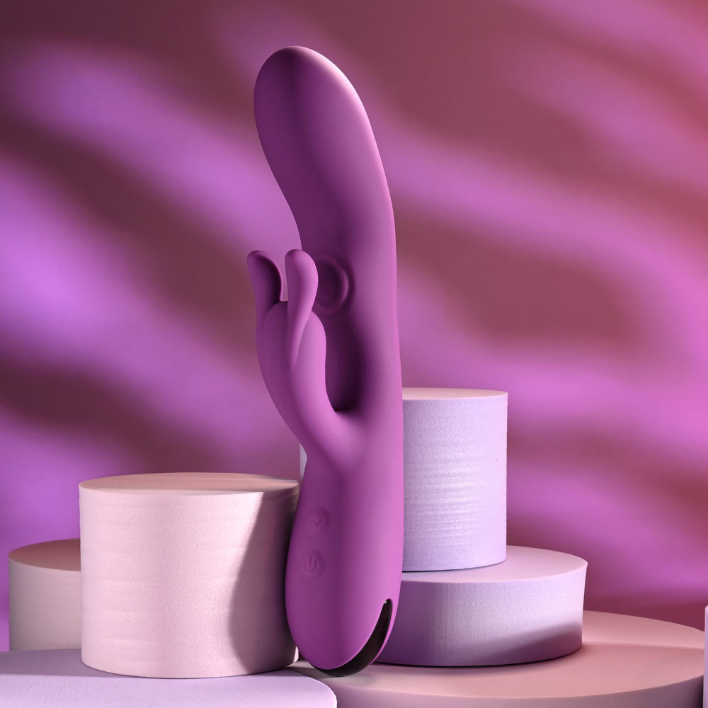 Playboy Pleasure BUSY BUNNY USB Rechargeable Rabbit Vibrator With Tapping Shaft Playboy Pleasure