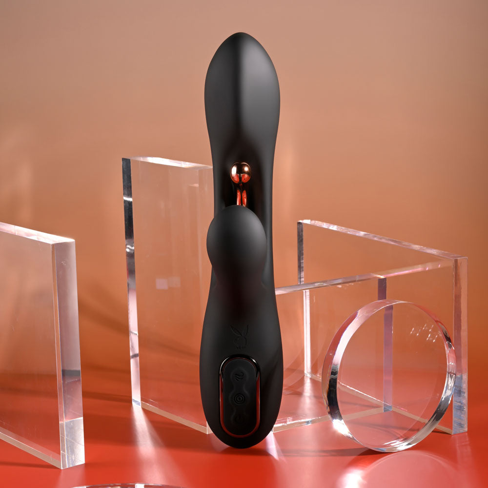 Playboy Pleasure AUREUS USB Rechargeable Rabbit Vibrator with Internal Flicker Playboy Pleasure