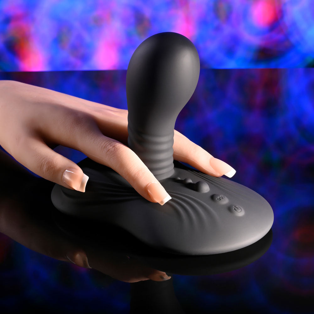 Playboy Pleasure SITTIN & SPINNIN USB Rechargeable Spinning Vibrator & Grinder Pad With Remote Playboy Pleasure