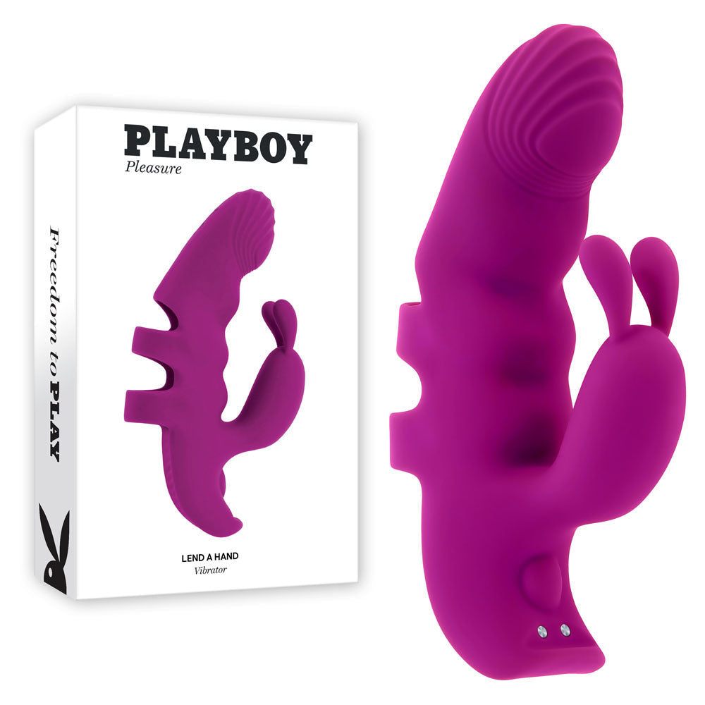 Playboy Pleasure LEND A HAND USB Rechargeable Finger Vibrator Playboy Pleasure