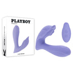Playboy Pleasure LILAC FANTASY USB Rechargeable Tapping Vibrator With Remote Playboy Pleasure