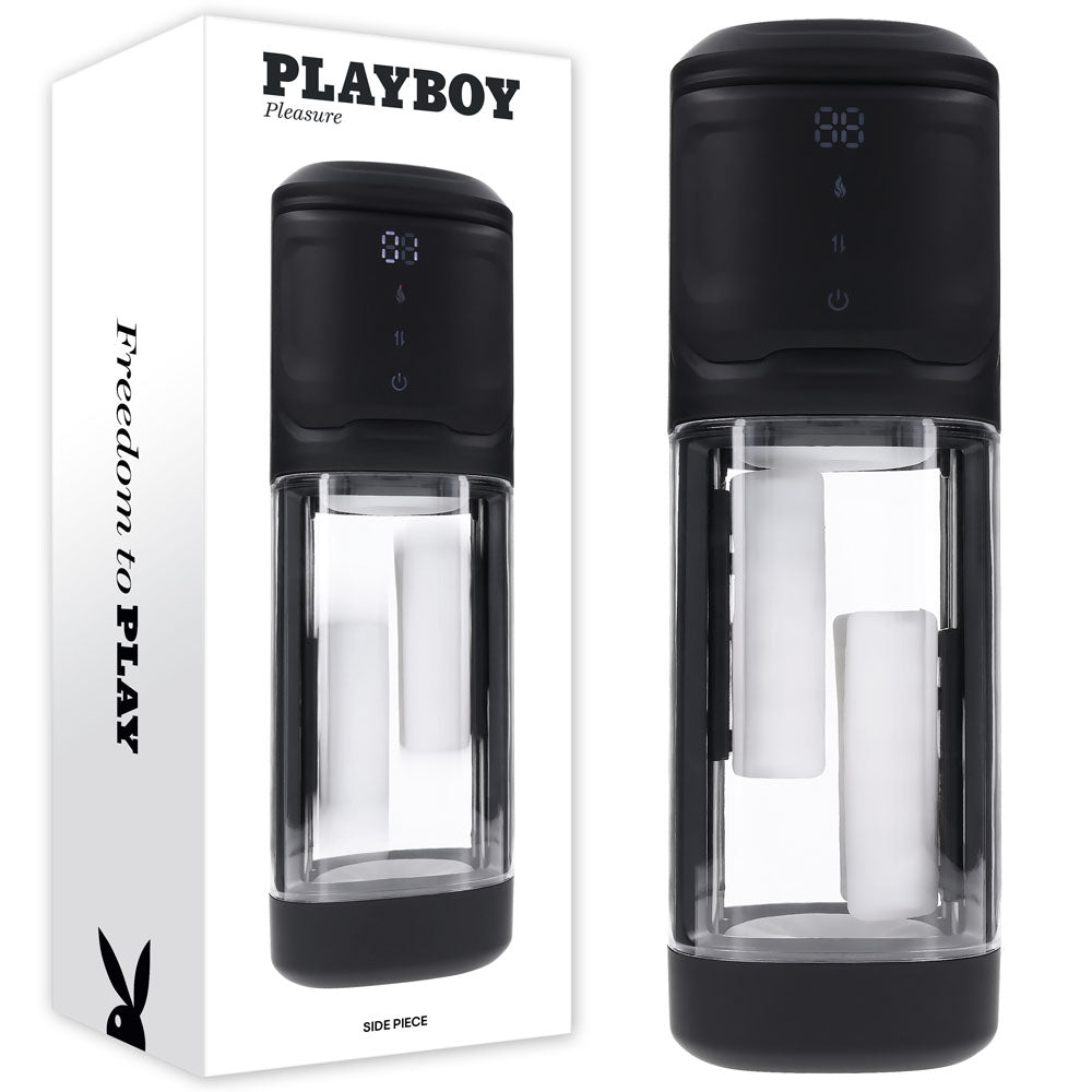 Playboy Pleasure SIDE PIECE USB Rechargeable Warming Auto Stroker Playboy Pleasure