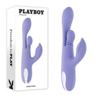 Playboy Pleasure NUBBIN RUBBIN USB Rechargeable Thrusting Rabbit Vibrator Playboy Pleasure