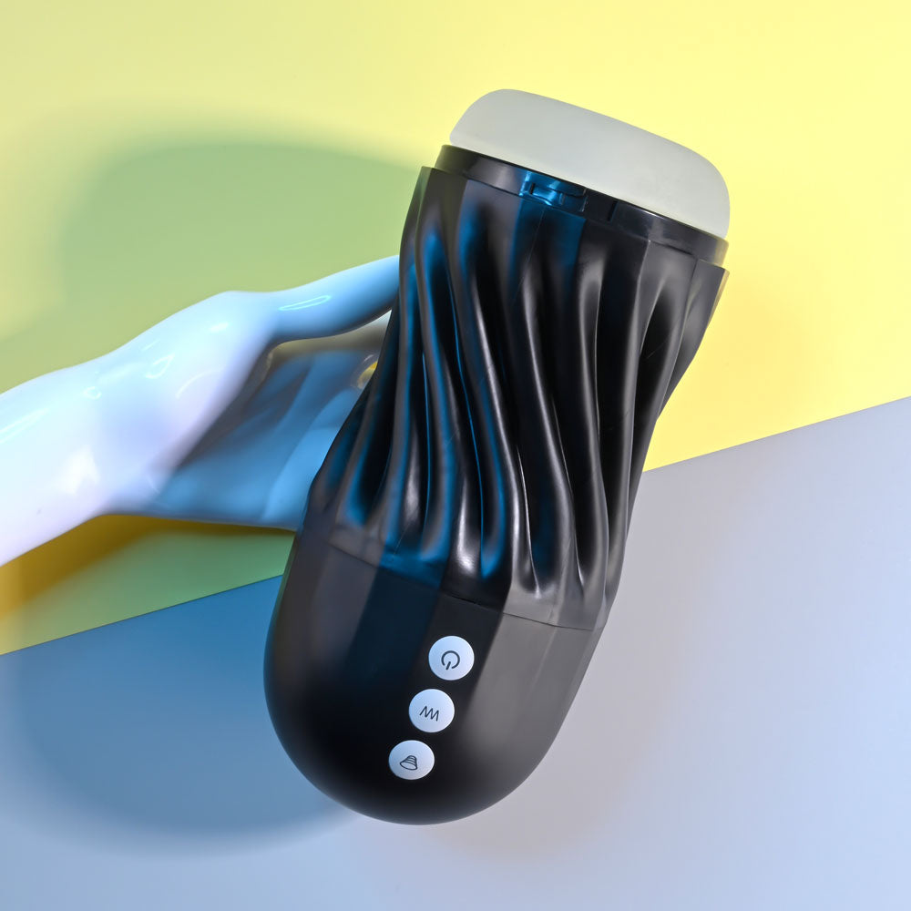 Playboy Pleasure SOLO USB Rechargeable Vibrating & Sucking Stroker Playboy Pleasure