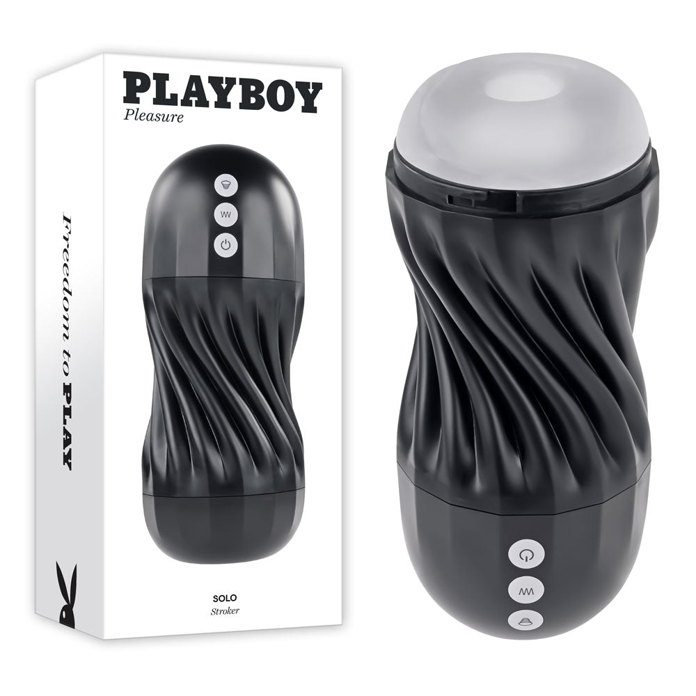 Playboy Pleasure SOLO USB Rechargeable Vibrating & Sucking Stroker Playboy Pleasure