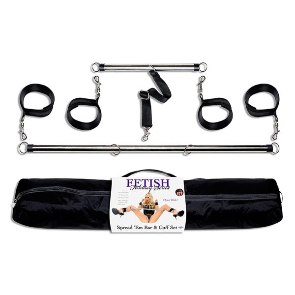Fetish Fantasy Series Spread Em Bar & Cuff Restraint Set Pipedream