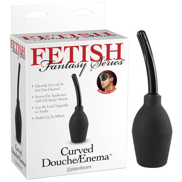 Pipedream Fetish Fantasy Series Curved Douche Enema Black Pipedream