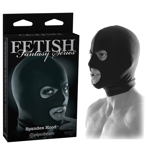 Fetish Fantasy Series Limited Edition Spandex Bondage Hood Black Pipedream