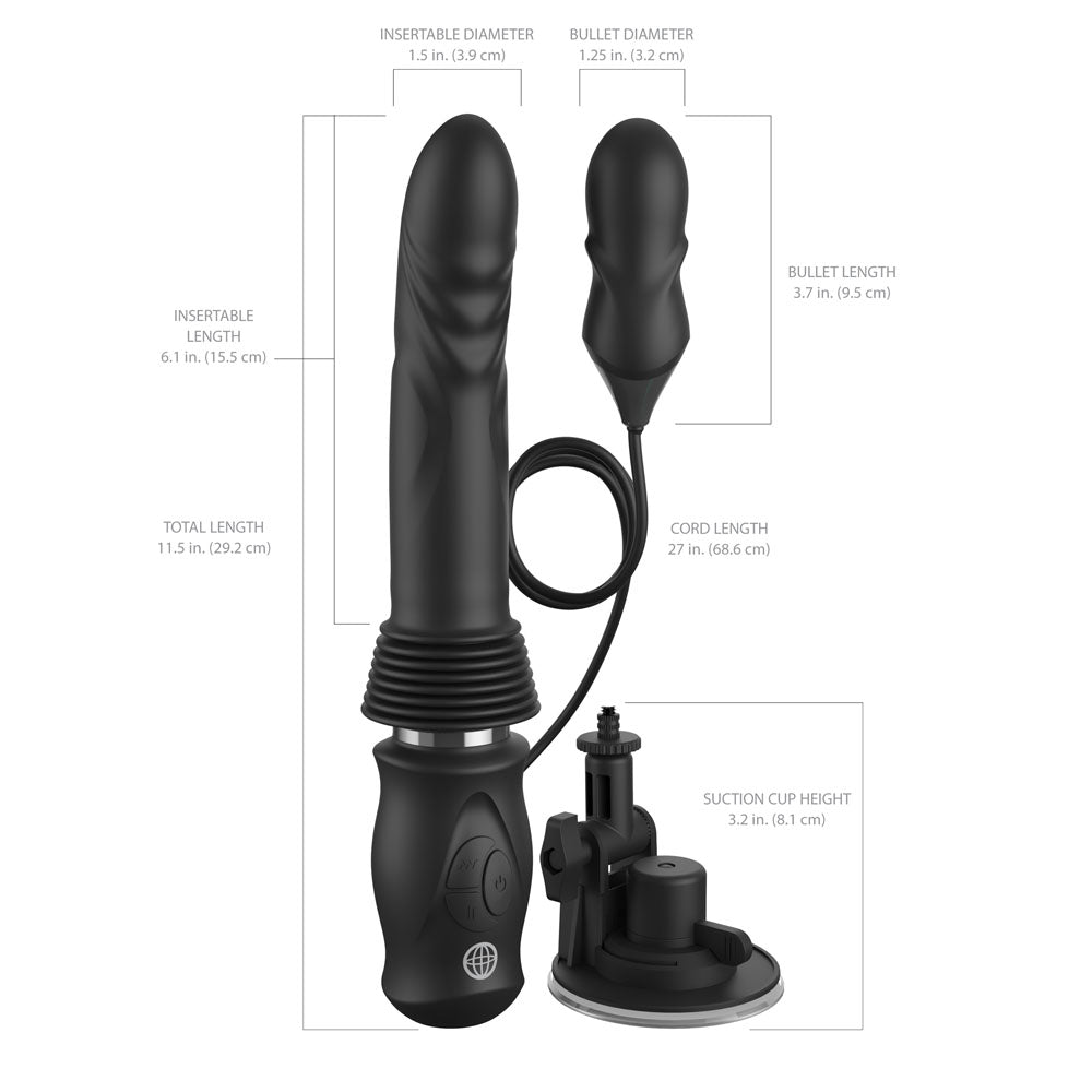 FFS Ultimate Silicone Thruster USB Rechargeable Thrusting Vibrator Pipedream
