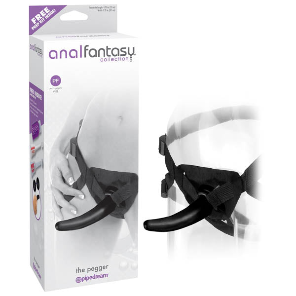 Anal Fantasy Collection The Pegger - Black 12 cm (4.75'') Strap-On Pipedream