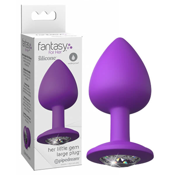 Pipedream Fantasy For Her Little Gem Large Butt Plug With Jewel Base 9.6cm