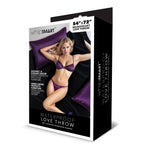 Whipsmart Waterproof Love Throw Microvelvet Blanket Black