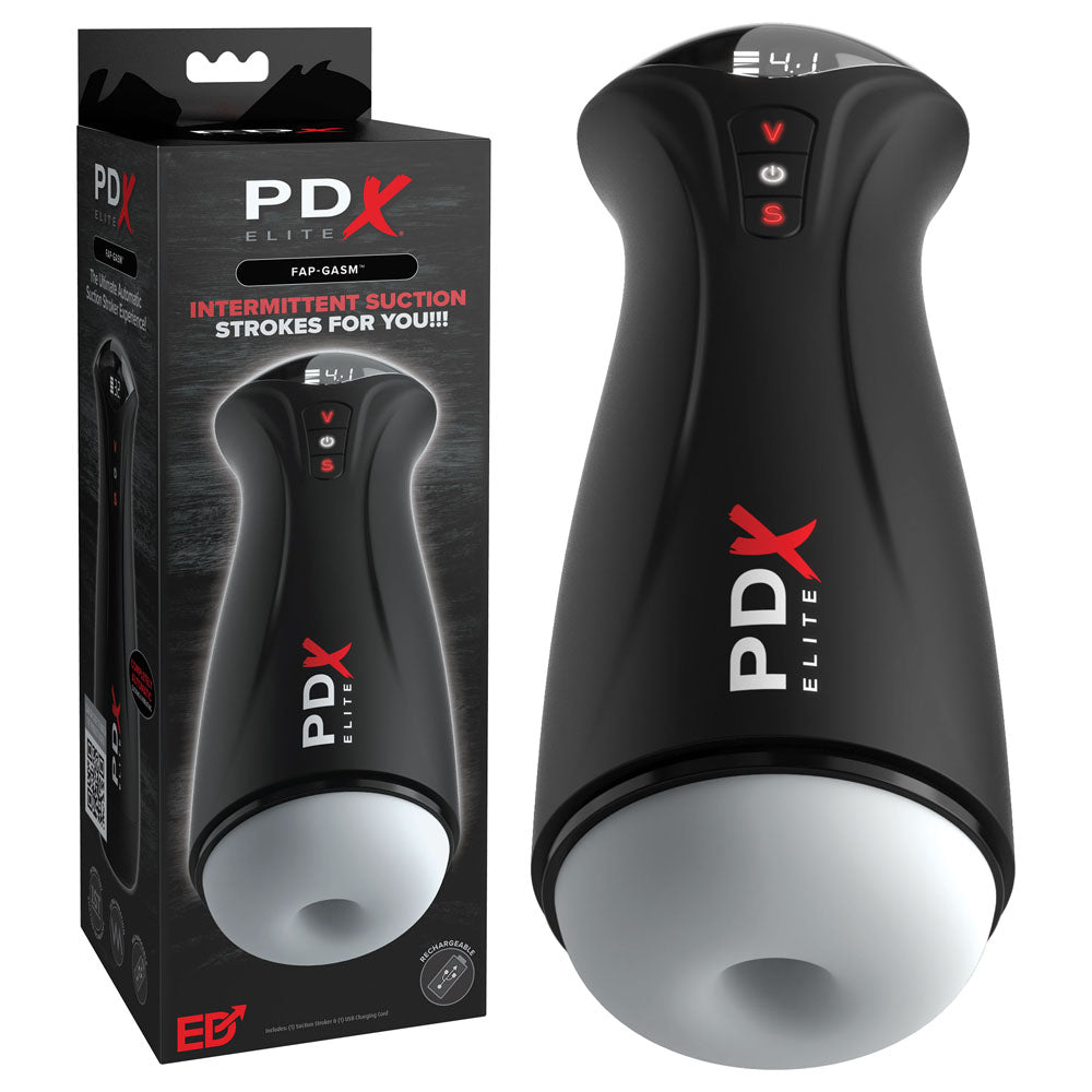 Pipedream PDX Elite Fuck Gasm USB Rechargeable Sucking & Vibrating Auto Stroker Pipedream