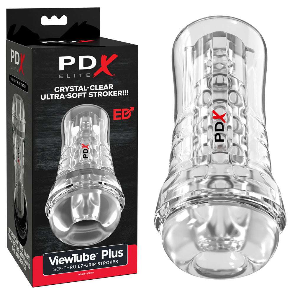 Pipedream PDX Elite ViewTube EZ Grip Stroker Clear