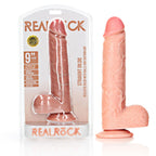 Shots Toys REALROCK Straight Realistic Dildo With Balls 9 Inch Flesh Shots Toys