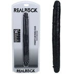 Shots Toys REALROCK Slim Double Dildo 14 Inch Black Shots Toys