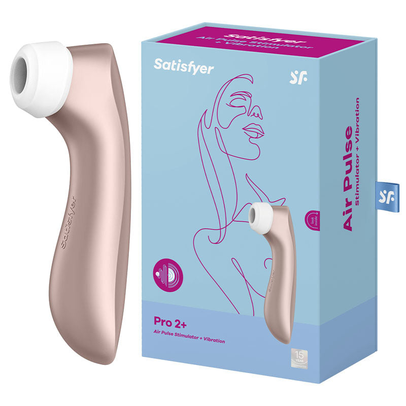Satisfyer Pro 2+ Touch Free USB Rechargeable Clitoral Stimulator With Vibration Satisfyer