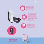 Satisfyer Pro Traveller USB Rechargeable Touch Free Clitoral Stimulator Satisfyer