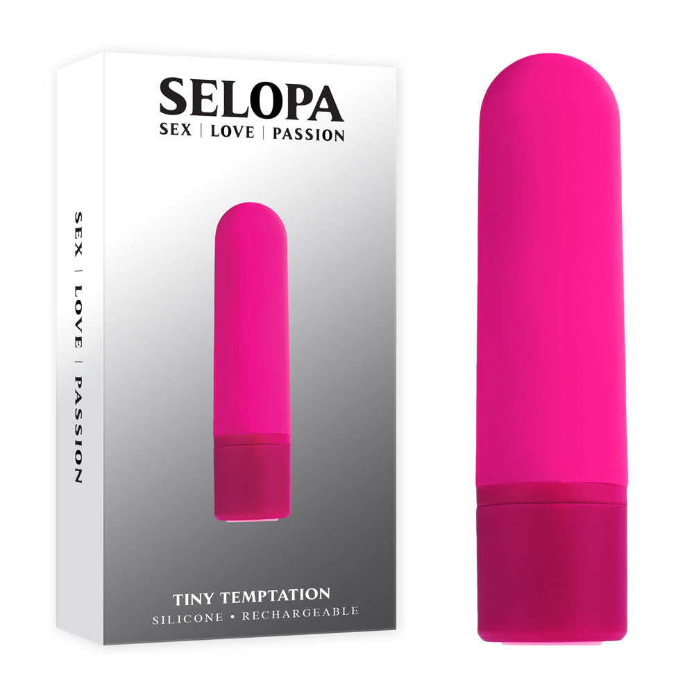 Selopa TINY TEMPTATION USB Rechargeable Bullet Vibrator Pink Selopa