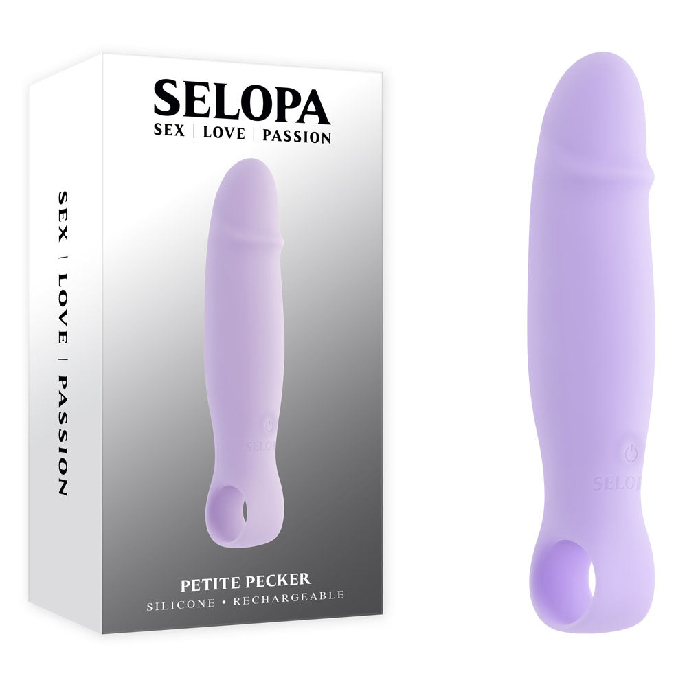 Selopa PETITE PECKER USB Rechargeable Mini Vibrator 11.7cm Purple
