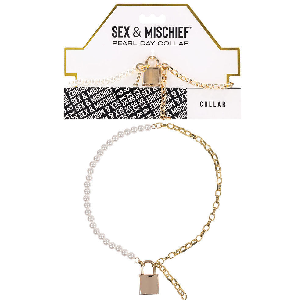 Sportsheets Sex & Mischief Pearl Day Collar Necklace
