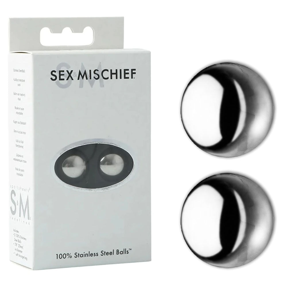 Sportsheets Sex & Mischief 100% Stainless Steel Ben Wa Balls
