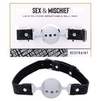 Sportsheets Sex & Mischief Lace Silicone Breathable Ball Gag Mouth Restraint Sportsheets
