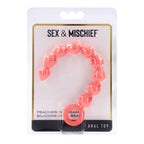 Sex & Mischief Peaches N CreaMe Silicone Anal Beads 23cm Peach