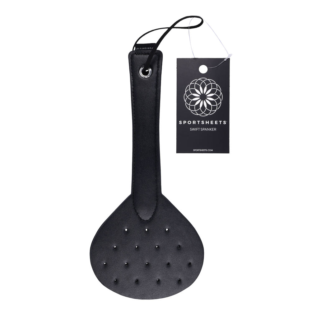 SPORTSHEETS Swift Spanker Spanking Paddle Black Sportsheets