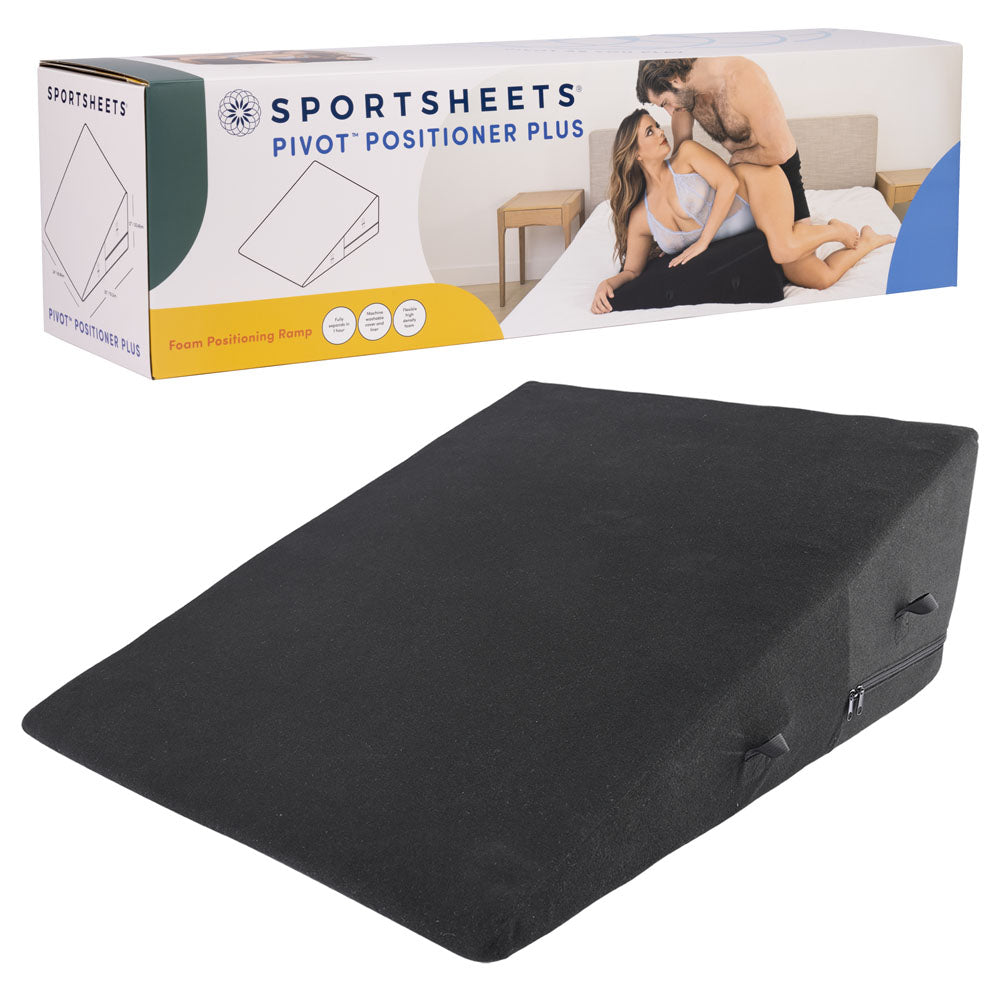 Pivot Positioner Plus Foam Position Cushion XL Black Sportsheets
