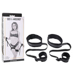 Sex & Mischief Thigh & Wrist Cuffs Restraints Black Sportsheets