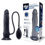 XGEN Products Size Up Inflatable Dildo With Balls 7.5 Inch Black