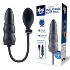 XGEN Products Size Up Ripple Inflatable Butt Plug Black