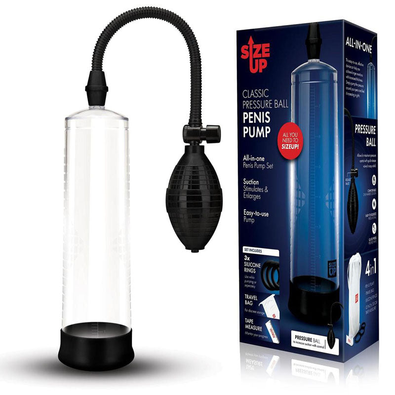 Xgen Products Size Up Classic Ball Penis Pump Clear Xgen Products