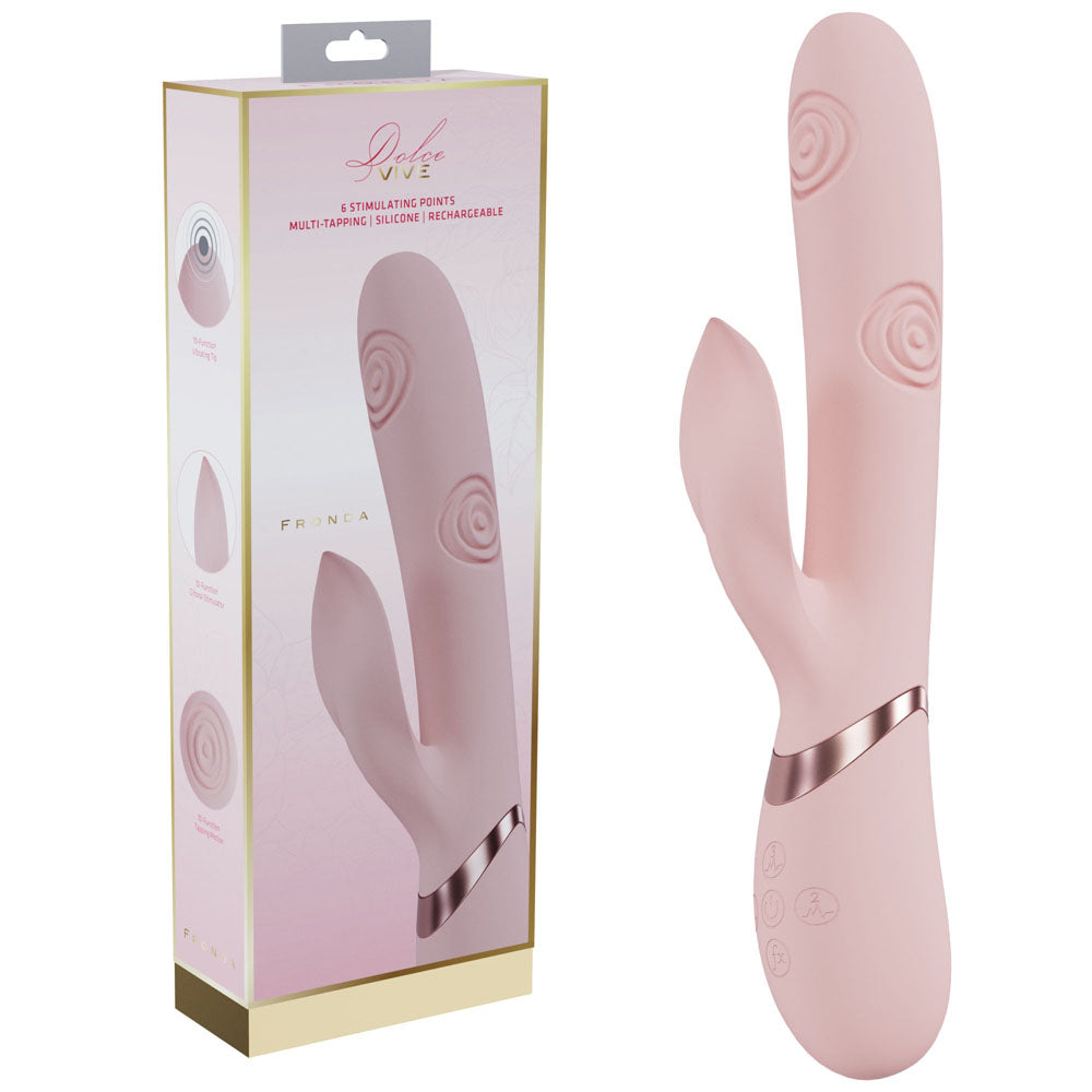 Shots Toys VIVE Fronda USB Rechargeable Tapping Rabbit Vibrator Shots Toys