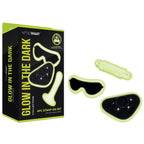 WhipSmart Glow In The Dark 4pc Strap-On Set Strap-On with Eye Mask & Rope 15.2cm Glow in Dark WhipSmart