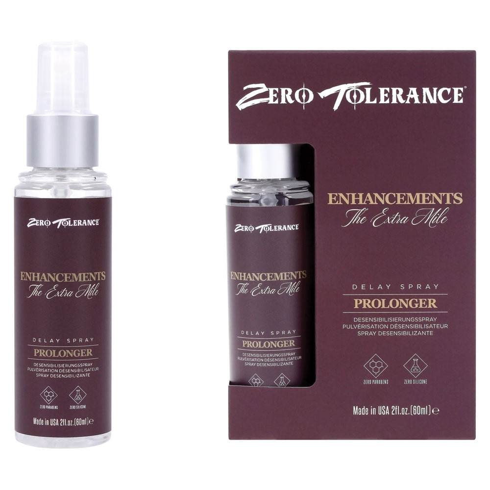 Zero Tolerance Enhancements The Extra Mile Delay Spray For Men 60ml Spray Zero Tolerance